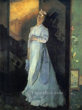 アルフレッド・スティーブンス Painting - 「別れのノート」の女性ベルギー人画家アルフレッド・スティーブンス